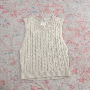 le lis grey sweater tank size xs